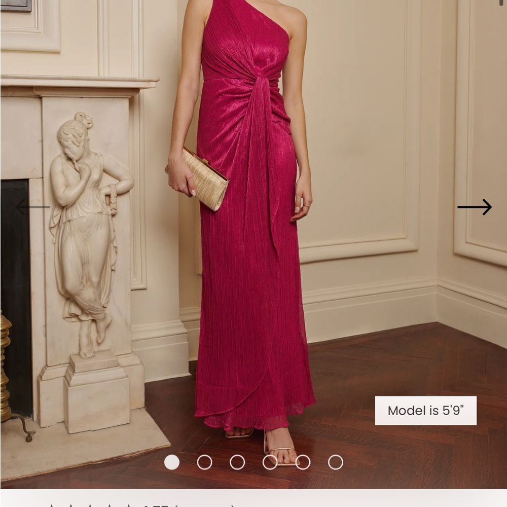 Elegant Magenta Evening Gown